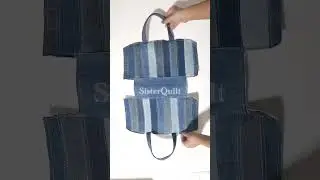 DIY old jeans recycle bag | Sewing | Tutorial  #easybag #diy #handbag #diybag #shoppingbag
