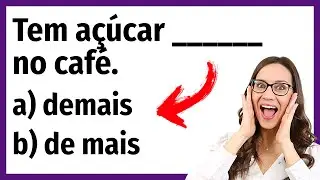 🔥 PORTUGUESE CHALLENGE! Do you know how to use DEMAIS and DE MAIS? ✅