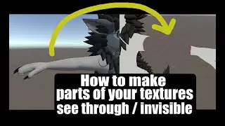 How to make parts of your textures see through / invisible (VRChat / Unity Tutorial 2023)