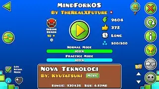 [Insane Demon] MindForkOS by TheRealXFuture (1 coin) - Geometry Dash | Henry03