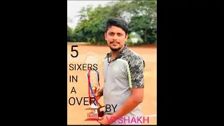 FIVE SIXERS IN A OVER. VYSHAKH TRIVANDRUM BATTING.