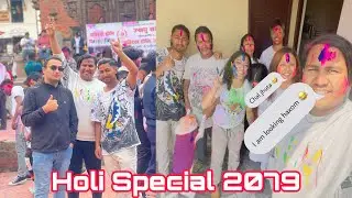 Holi 2079 !! Patan Darbar square !! Basantapur Darbar square !! Balkumari !! #discovervlogs #patan