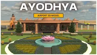 Ayodhya Airport 3D Model || PF Multimedia