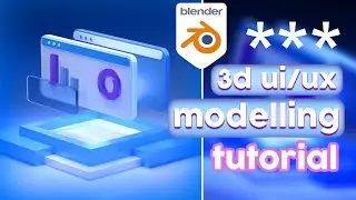 3d design ui icon [blender tutorial]