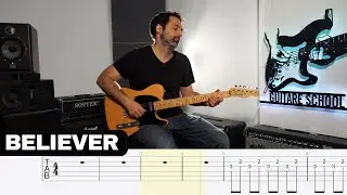 Imagine Dragons - Believer  | Guitar Cover with Tab | Lesson | Tutorial  |