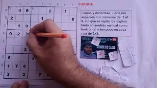 (1) Cómo resolver un SUDOKU. NIVEL MUY FÁCIL