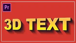 3D Extrude Text in Premiere Pro | Easy Tutorial