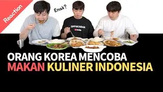 [MUK BANG] #1 ORANG KOREA MENCOBA MAKAN KULINER INDONESIA 2 I 인도네시아 음식 먹기2