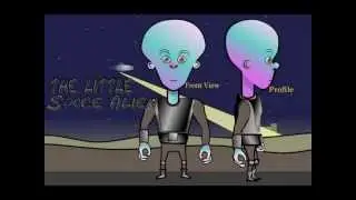 Little Space Alien and Saucer