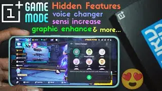 OnePlus Game Mode Amazing features 🤯 voice changer || championship mode || sensitivity....
