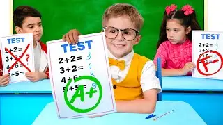 اختبار امتحان إيفا والأصدقاء في المدرسة