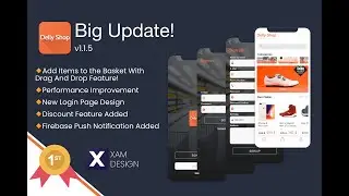 DellyShop Drag and Drop (v.1.1.5) | Xamarin Forms 4.8 🎉