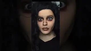 Harry Potter Bellatrix Lestrange makeup transformation #makeupshorts ##makeuptransformation #makeup