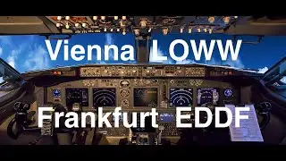 [X-Plane 11.55]  Vienna (LOWW)  -  Frankfurt (EDDF) on VATSIM.