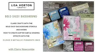 CRAFT LIVE WITH CLAIRE & the BOLD DAISY BACKGROUND
