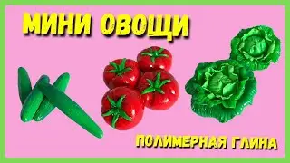МИНИ ОВОЩИ из полимерной глины: помидоры, огурцы, капуста