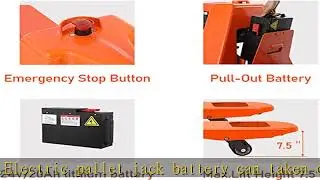 Tory Carrier Classic Electric Power Lithium Battery Pallet Jack/Pallet Truck 3300lb Capacity 48" x2