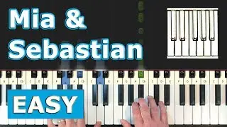 La La Land - Mia & Sebastian's Theme - EASY Piano Tutorial - Sheet Music (Synthesia)