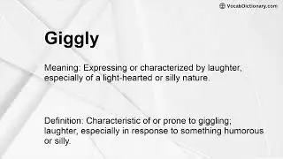 Giggly Meaning