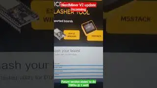 #Nerdminer V2 updates are coming - #Bitcoin lottery #miner