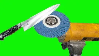 The correct way to sharpen a knife with a power tool