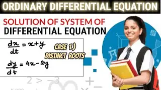 System of Differential equations | Distinct roots #differentialequation