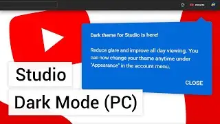 How to Enable Youtube Studio Dark Mode - Its Finally Here! (PC)