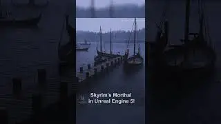 Lore-accurate Morthal from Skyrim in Unreal Engine 5! #UE5 #skyrim #gaming #elderscrolls