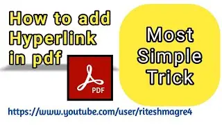 How to add hyperlink in pdf | most simple trick | free | in hindi