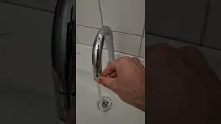 Faucet with lever at end of spout (water, tap, sink, shutoff) #bathroom