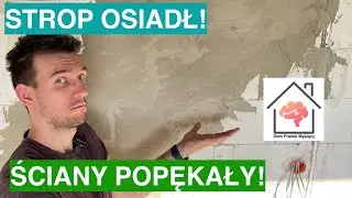 Strop pomiędzy piętrami się wygiął! Naprawiamy ściany przed tynkowaniem!