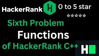 06. Hacker Rank Solution : Functions |Function solution of C++ Problem Hacker Rank #hakerrank #code