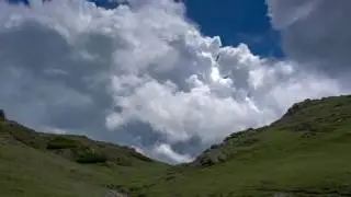 Қапал жақтағы таулар және Қора шатқалы. 36 с. таймлапс