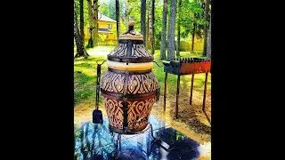 ШАШЛЫК в ТАНДЫРЕ, ПЕРВЫЙ ОБЖИГ ТАНДЫРА, Тандыры в Латвии - tandir.lv