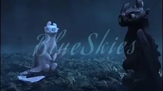 Light Fury | Toothless | (HTTYD) | BlueSkies | (Слайд)