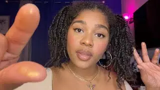 ASMR- Positive Affirmations + Gentle Face Touching 😴💗 (PLUCKING NEGATIVE ENERGY, MOUTH SOUNDS)🤏🏽