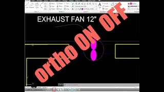 on or off ortho mode in AUTOCAD