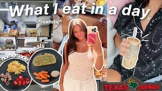 what I eat in a day (realistic +kinda healthy meals)