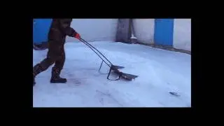 Скребок снега. Ноу-хау из Чувашии.