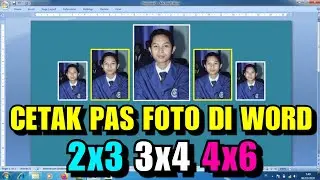 How to print 2x3 3x4 4x6 size photos in Word 2007