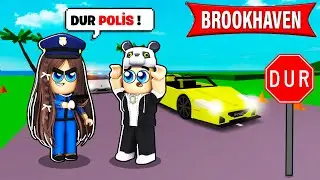 Trafik Polisi Oldum Herkesi Yakaladım !! Roblox Brookhaven