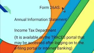Applicable Forms - Forms 26 AS