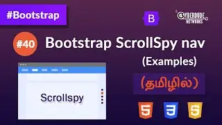 #40 - Bootstrap Scrollspy - Navigation Example - (தமிழில்) (Tamil) | Bootstrap Course