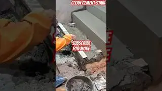 DIY concrete staircase #construction #stairs #marble #diy #myconstructionwork #tiles #shorts