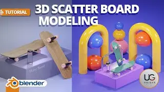 how to create Scatt board in blender /tutorial /blender