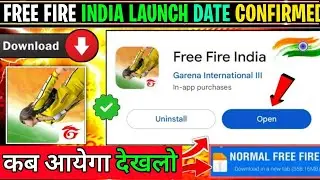 FREE FIRE INDIA LAUNCH DATE CONFIRMED 🤩 || FREE FIRE INDIA KAB AAYEGA || FF INDIA LAUNCH TIME TODAY
