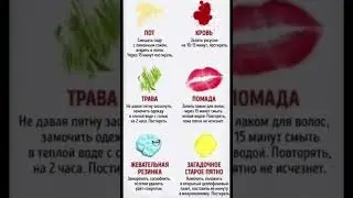 чем и как отсирывать пятна от... 