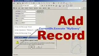 Add Record with Query – data from controls on unbound form ~ DataPig