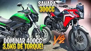 DESAFIO DE GENTE GRANDE | BAJAJ DOMINAR 400 vs SAHARA 300 PREPARADA