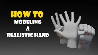 how to modeling a realistic hand #tutorial #blender